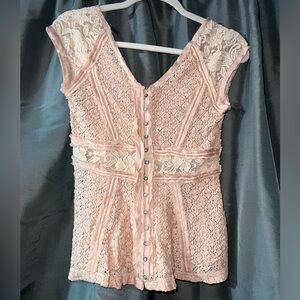 Free People Lace Top